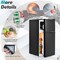 Costway 3.2 Cu.Ft Mini Refrigerator with Freezer Compact Fridge with 2 Reversible Door Black